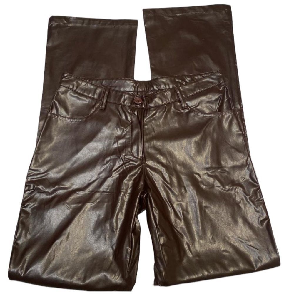 Vintage ‘90’s T.E.A. Faux Leather Jean Style Pants - Picture 2 of 4
